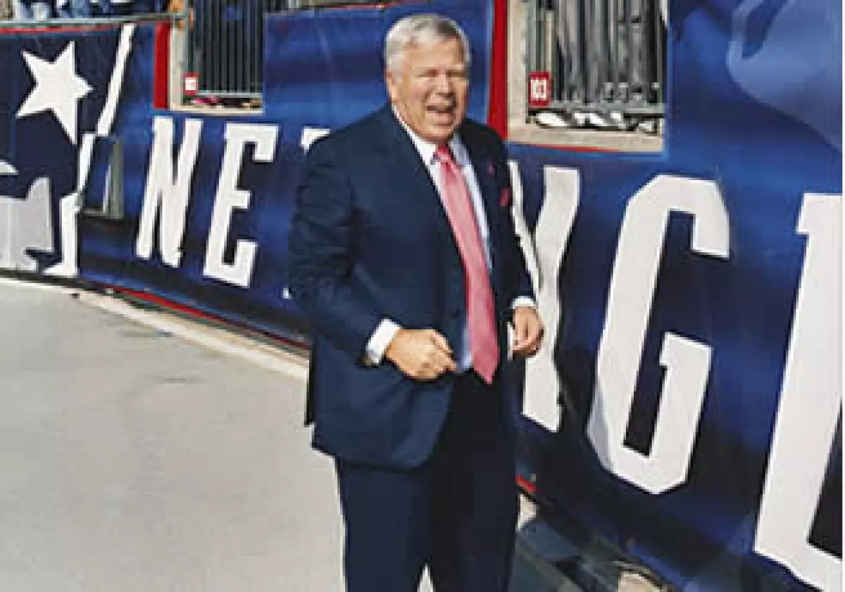Robert Kraft en el estadio Gillette, en Foxborough, Massachusetts. (Foto: Cortesía Fortune)