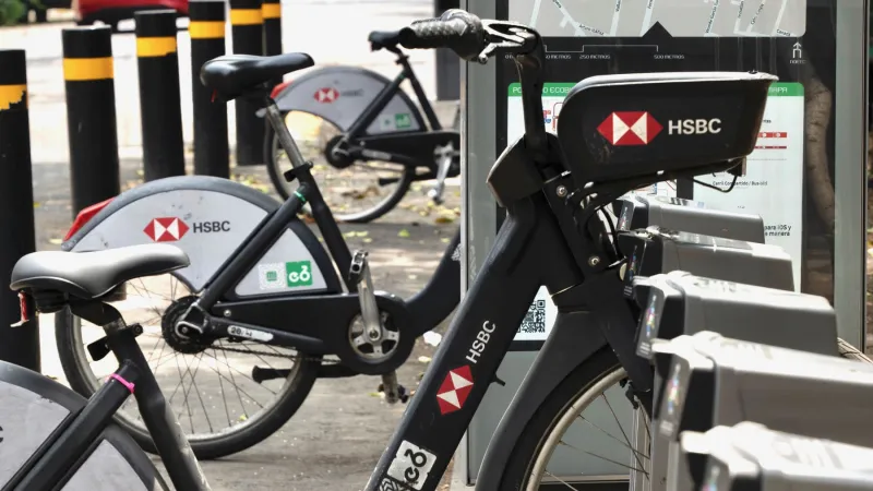 Estación de Ecobici en CDMX.