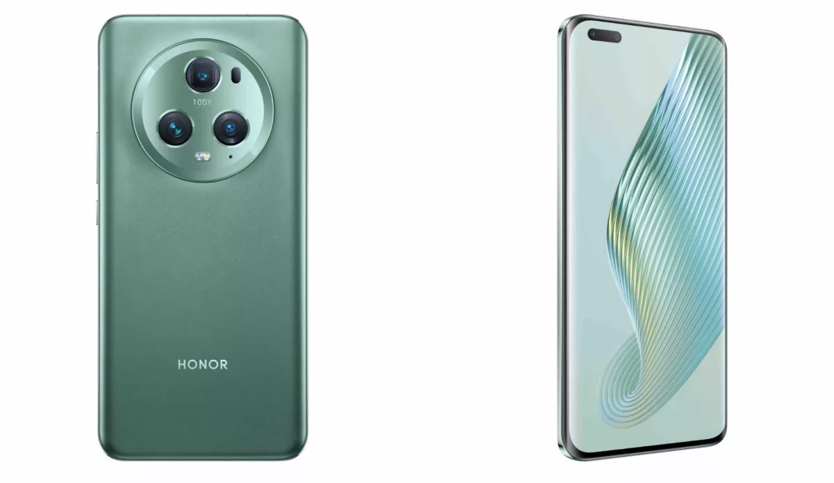 Frente y cámara del Honor Magic 5 Pro