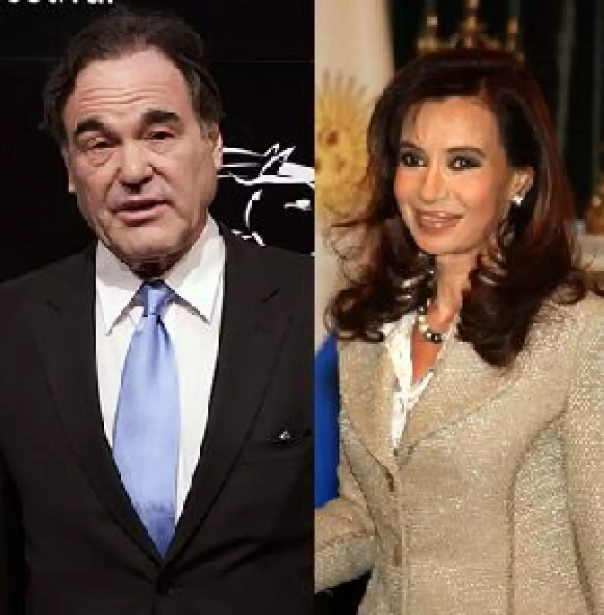 El cineasta se reunió con Cristina Fernández y con su esposo para su documental.