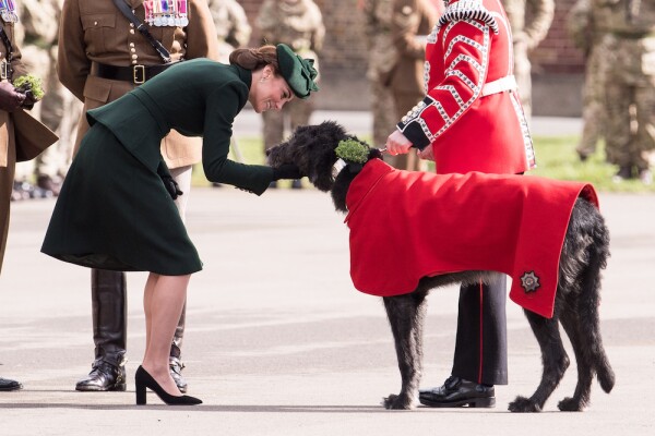The Duke And Duchess Of Cambridge Attend The Irish Guards St Patrick's Day Parade