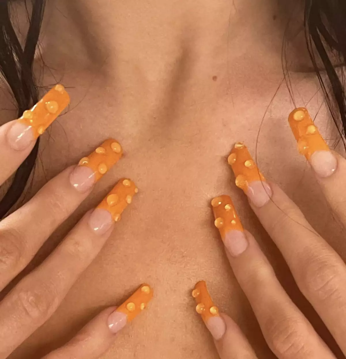 uñas efecto agua