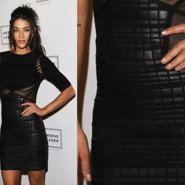 Jessica Szohr en el desfile por la presentación de la colección Hervé Léger Primavera.