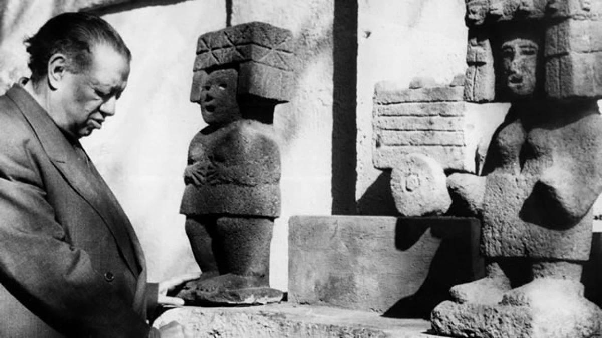 Diego Rivera en su casa