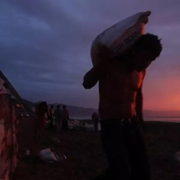 huracan, jova, playa, trabajo, 