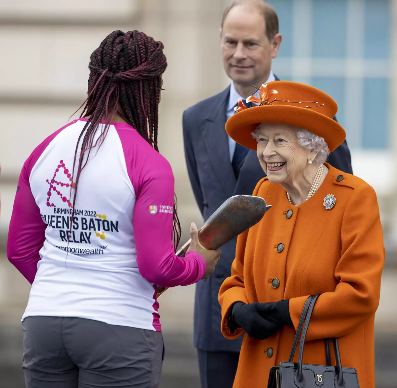 The Queen's Baton Relay At Buckingham Palace