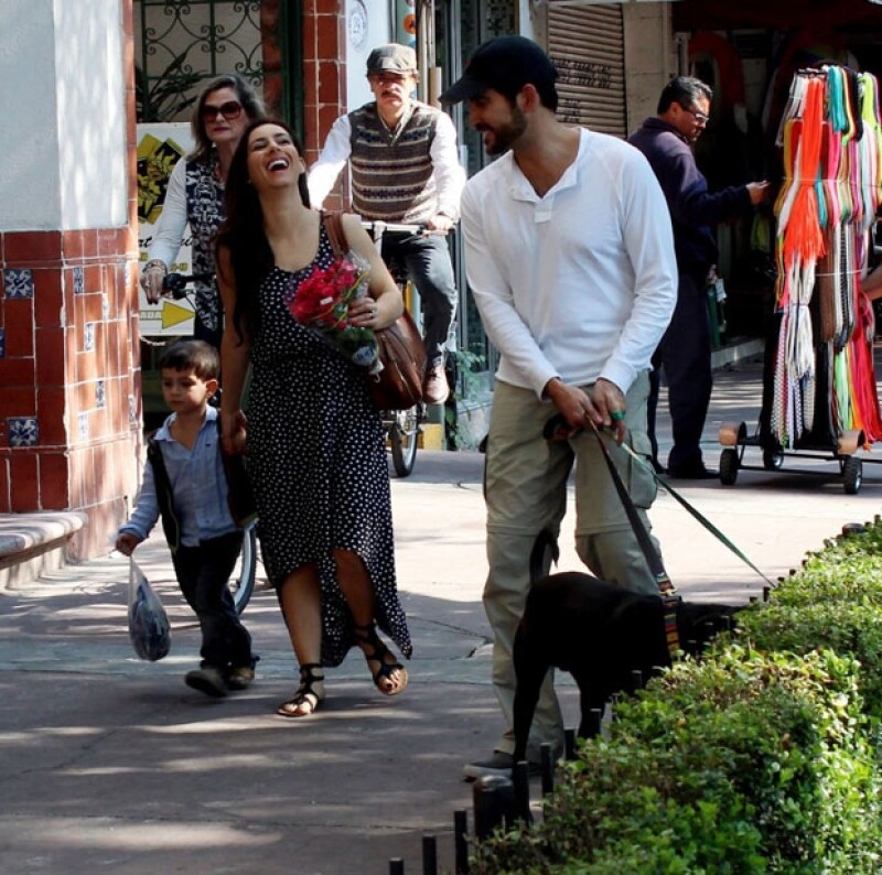 La familia compatió risas en todo momento.
