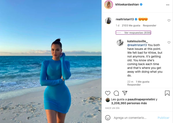 Khloé Kardashian.
