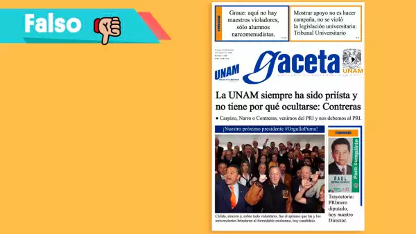 Falsa Gaceta de la UNAM