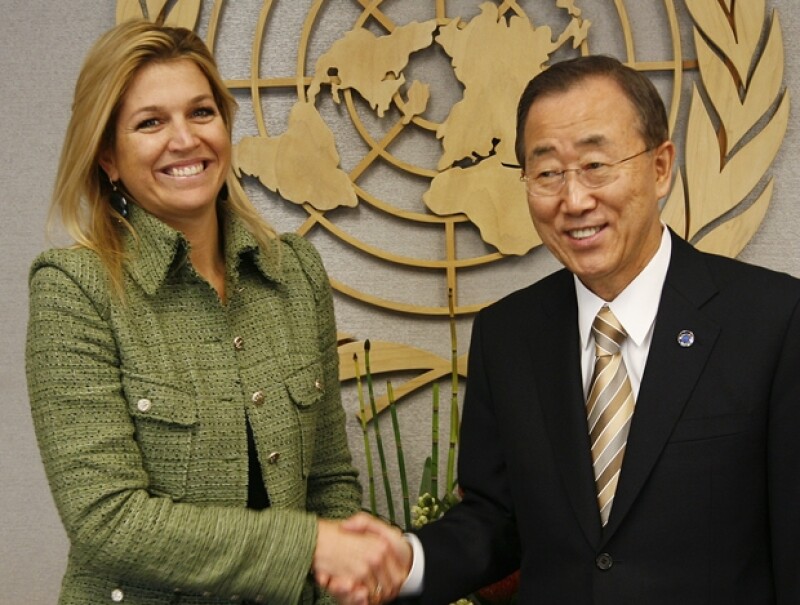 Máxima es embajadora de la ONU.