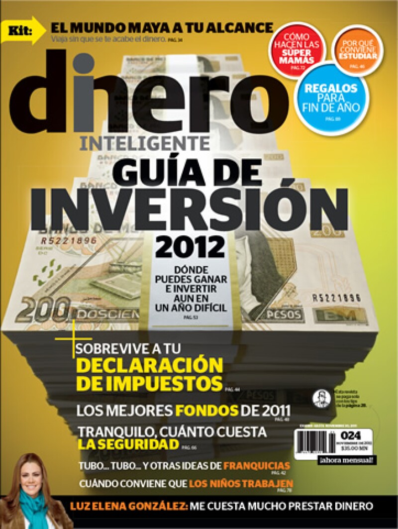 La revista Dinero Inteligente de noviembre 2011 ofrece una guía de inversión para el próximo año. (Foto: Especial)