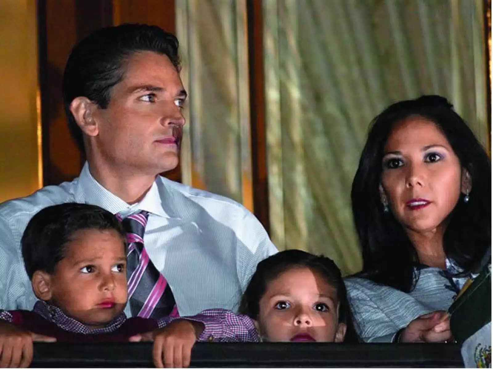 El año pasado Juan Camilo y su familia dieron El Grito en Palacio Nacional.