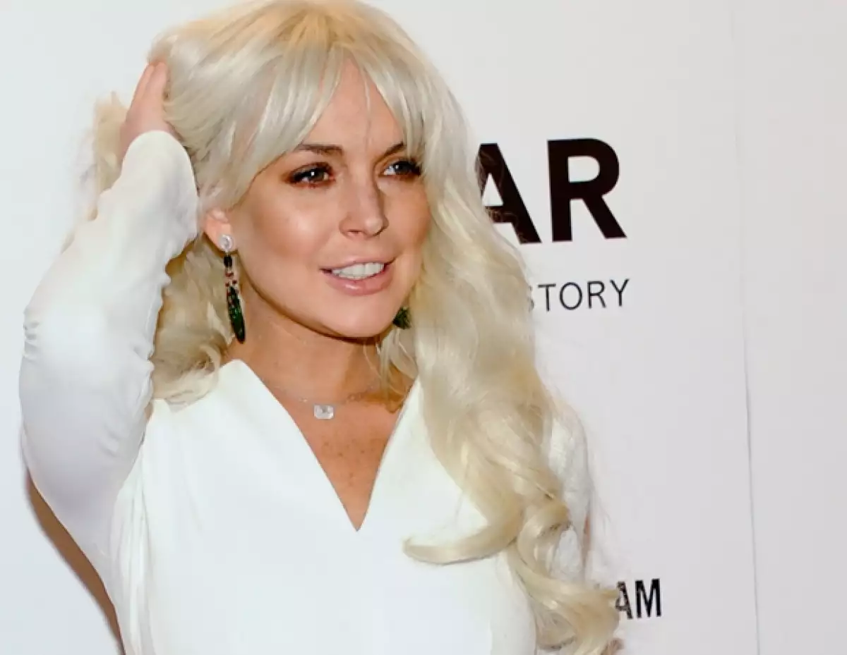 Lindsay Lohan en su época de rubia platinada