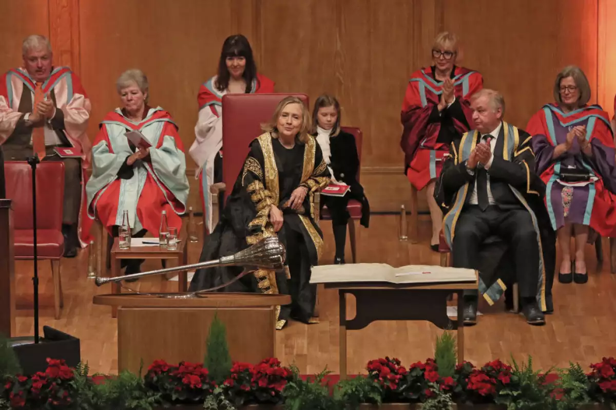 Hillary Clinton Is Inaugurated As Chancellor of Queen's University Belfast