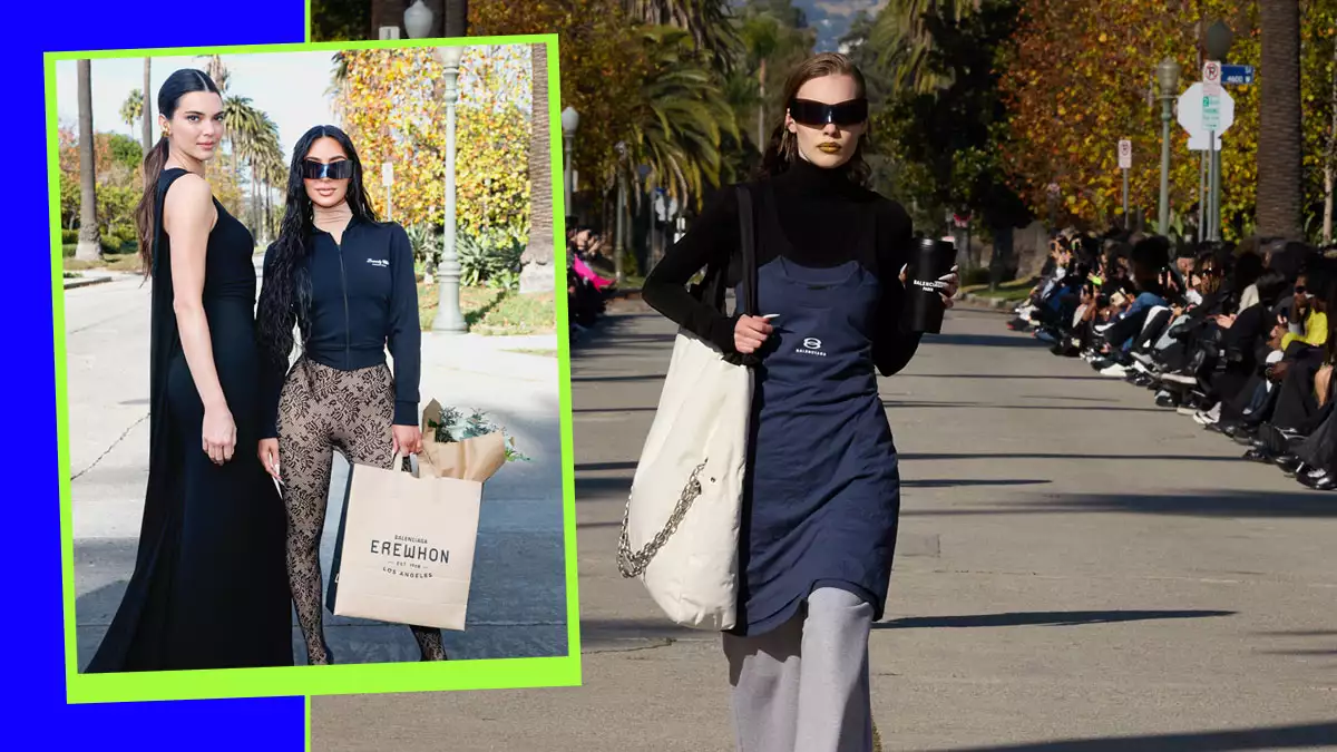 Así fue el desfile de Balenciaga en Los Ángeles en colaboración con Erewhon