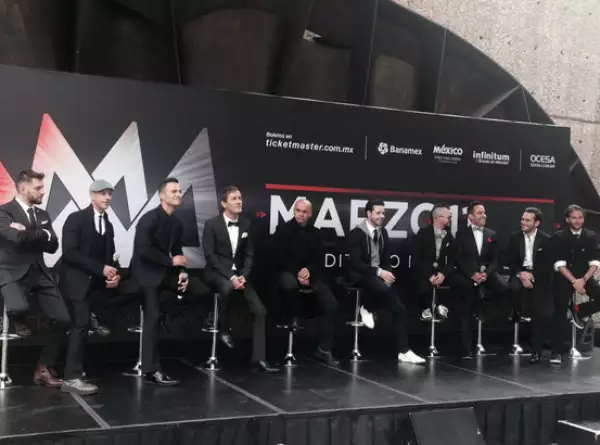 Con la mejor actidud, ambas bandas atendieron la conferencia de prensa.