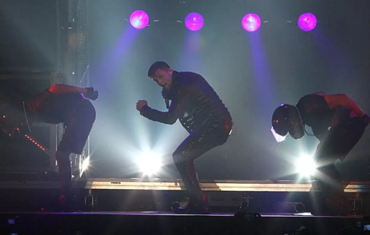 Ricky pidió por la paz.