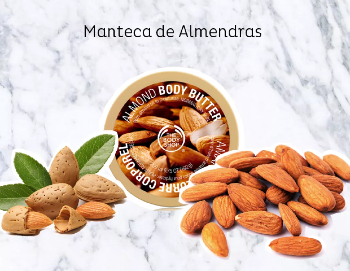 The Body Shop tiene una manteca de almendras deliciosa. thebodyshop.com.mx