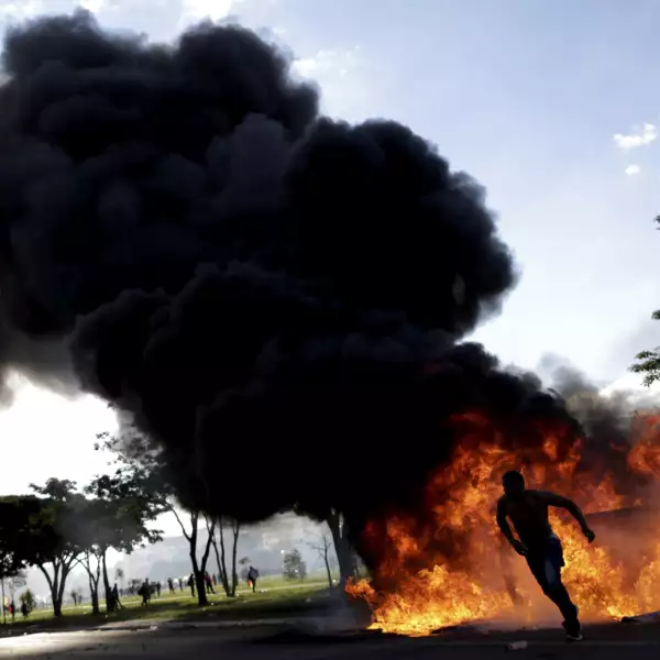 Manifestación en Brasil