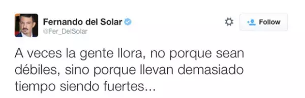 El conductor lo dijo todo en un tuit.