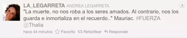 También la conductora hizo referencia al deceso.