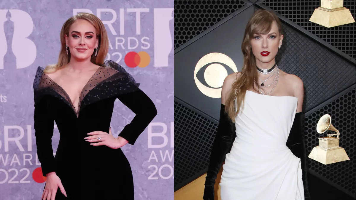 Adele defiende a Taylor Swift y dice que hace los partidos más agradables de ver