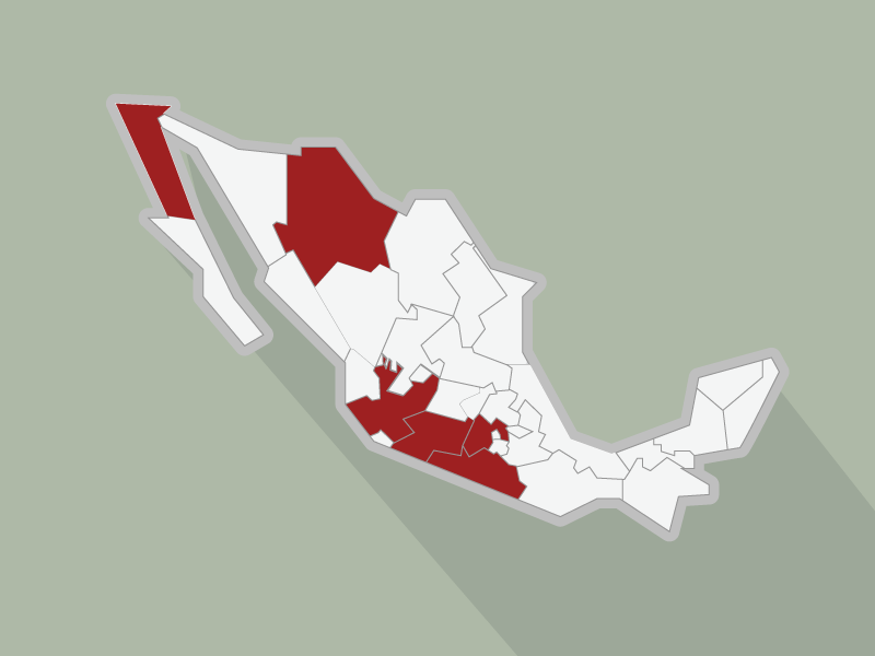Las 5 entidades con más violencia