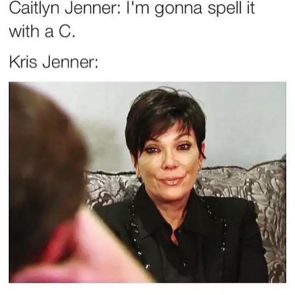 Llamó la atención de especial manera que Bruce haya elegido llamarse Caitlyn, pero sin utilizar la letra K como en su familia.