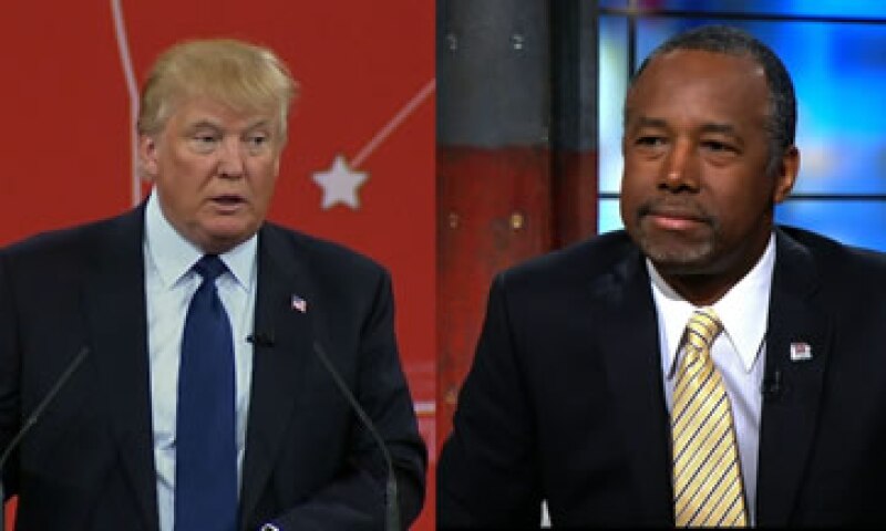 Carson (derecha) un político respetado entre la comunidad evangélica, le había ganado a Trump brevemente en las encuestas durante inicios de 2016. (Foto: CNN )