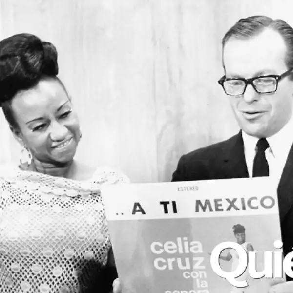 Con Celia Cruz.