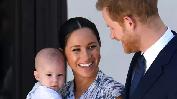 Archie Harrison, Meghan Markle y el príncipe Harry