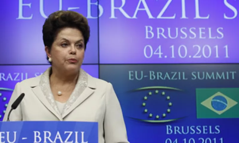 La presidenta brasileña y la UE firmaron acuerdos de cooperación sobre transporte aéreo, desarrollo tecnológico, políticas espaciales, cultura y turismo. (Foto: Reuters)