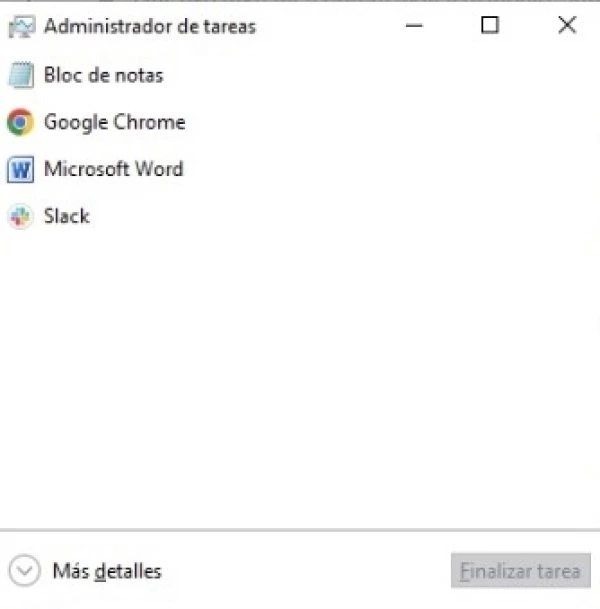 administrador de tareas.