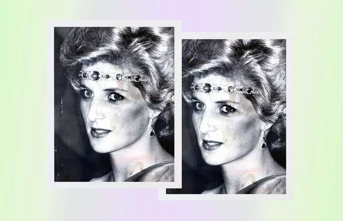 Lady Di collar esmeraldas