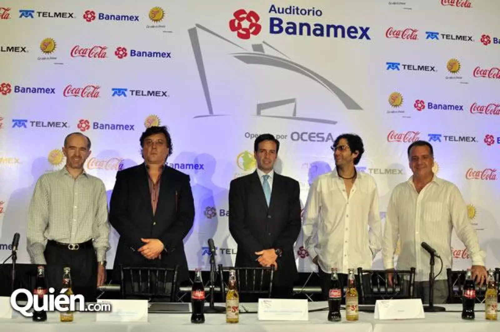 Benny en la presentación del Auditorio Banamex