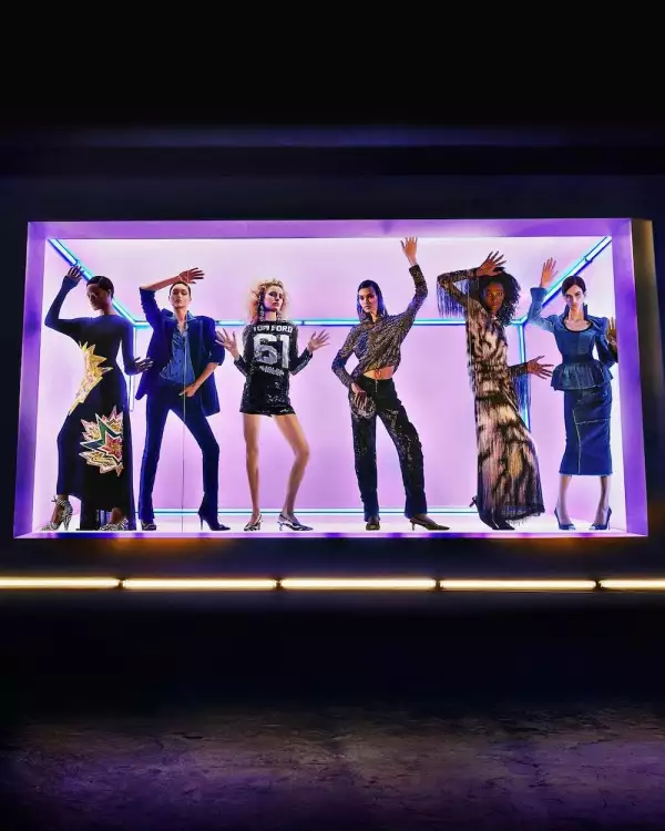 Modelos con ropa de la última colección de Tom Ford. 