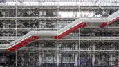 Fachada del Centro Pompidou de París. 