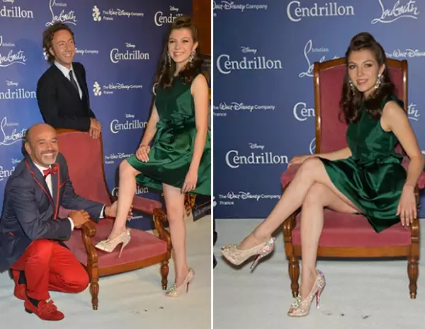 Christian Louboutin se arrodilló para poner las zapatillas a su Cenicienta.