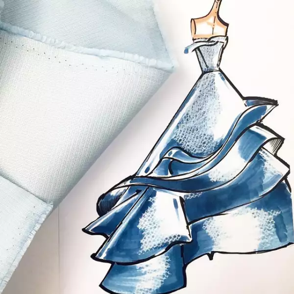 Vimos un preview de uno de los vestidos de Fall 2015 de Carolina Herrera. ¡Nos enamoró!