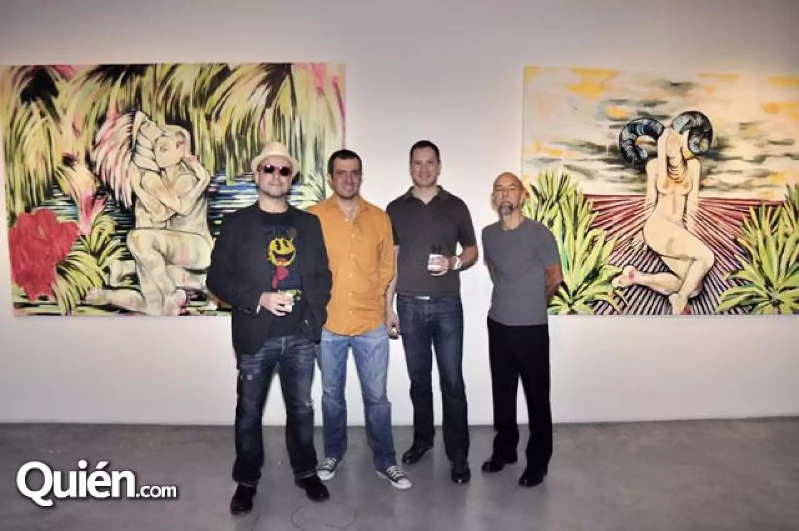 Ricardo Cucamonga,Eduardo Quintanilla,César Aristóteles y Checo Cuellar