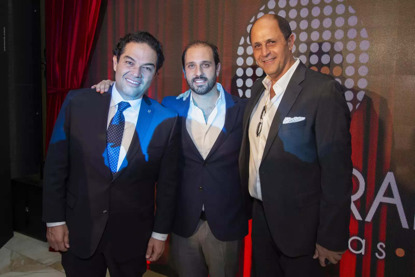 Enrique Vargaz del Billar, Elías Cababie, Moisés Cababie

