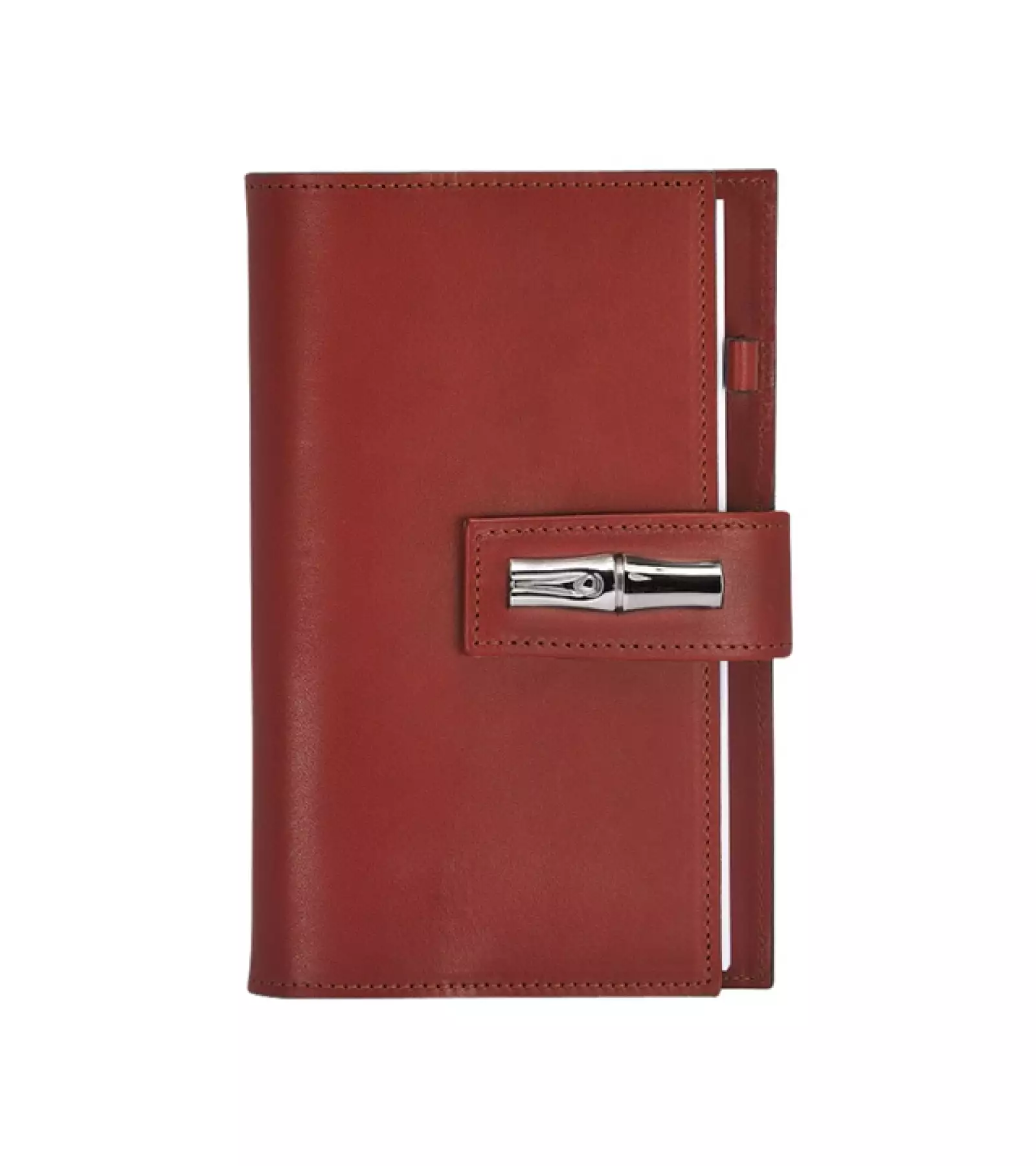 La Roseau Héritage de Longchamp lleva el mismo cierre que la bolsa homónima.