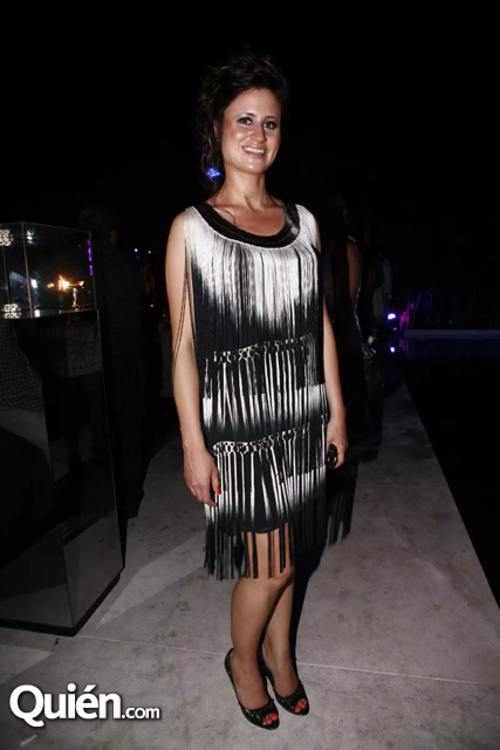 Sandra Morales, la publisher de la revista Elle, con un vestido de la marca Patrizia Pepe.