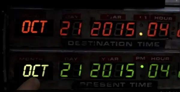 Back to the Future fue filmada en 1985.