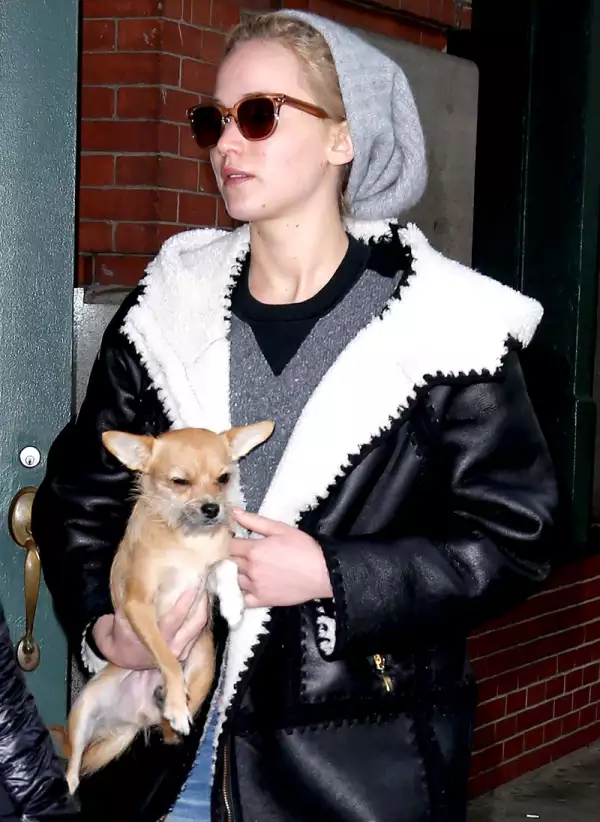 Jennifer Lawrence out and about, New York, America - 25 Nov 2015