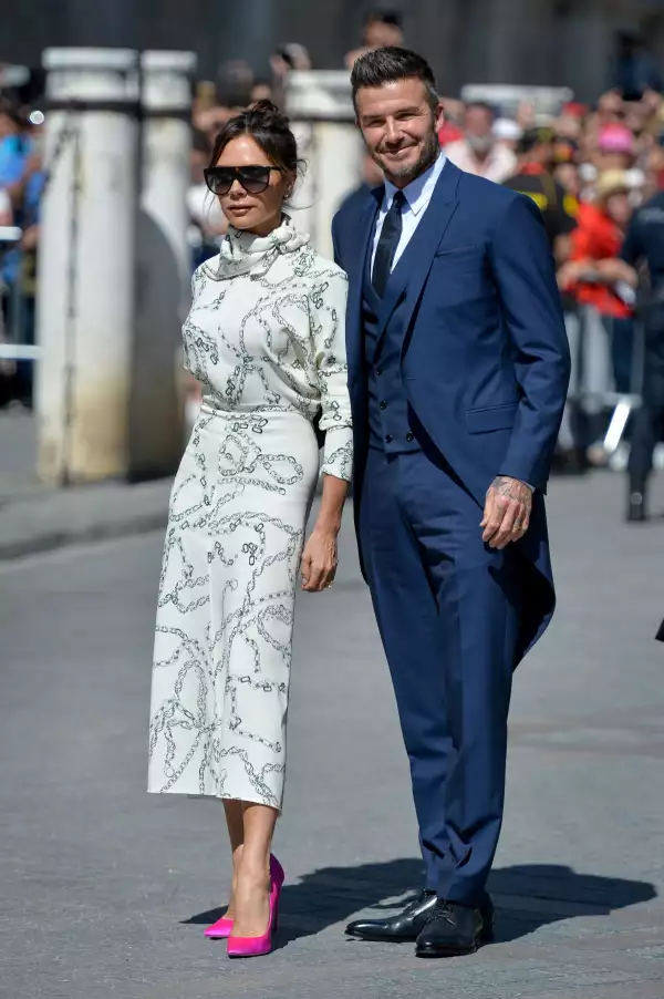 Victoria y David Beckham