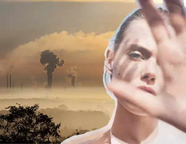 La piel, la garganta y el pelo se resecan con la contaminación.