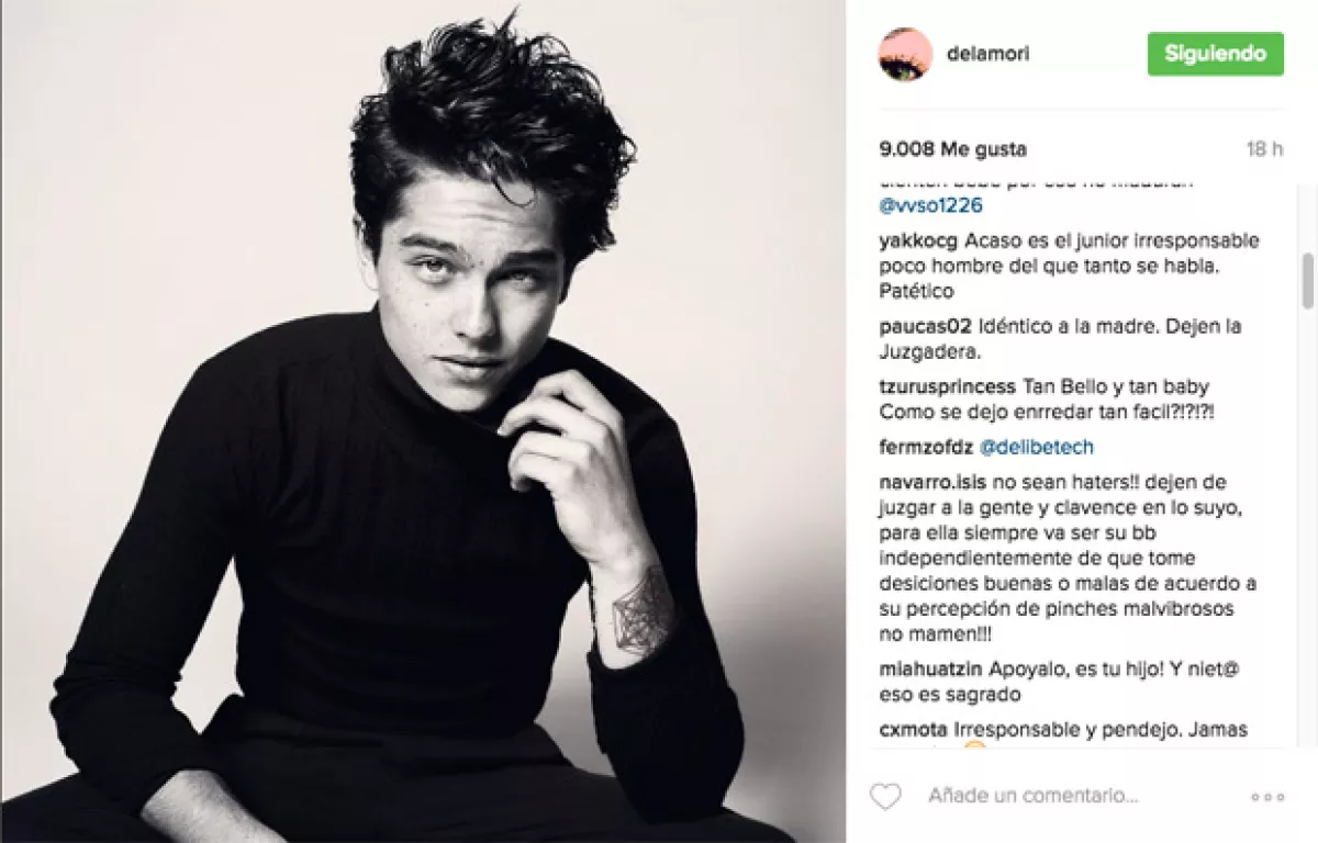 Esta fue la foto que fue fuertemente criticada.