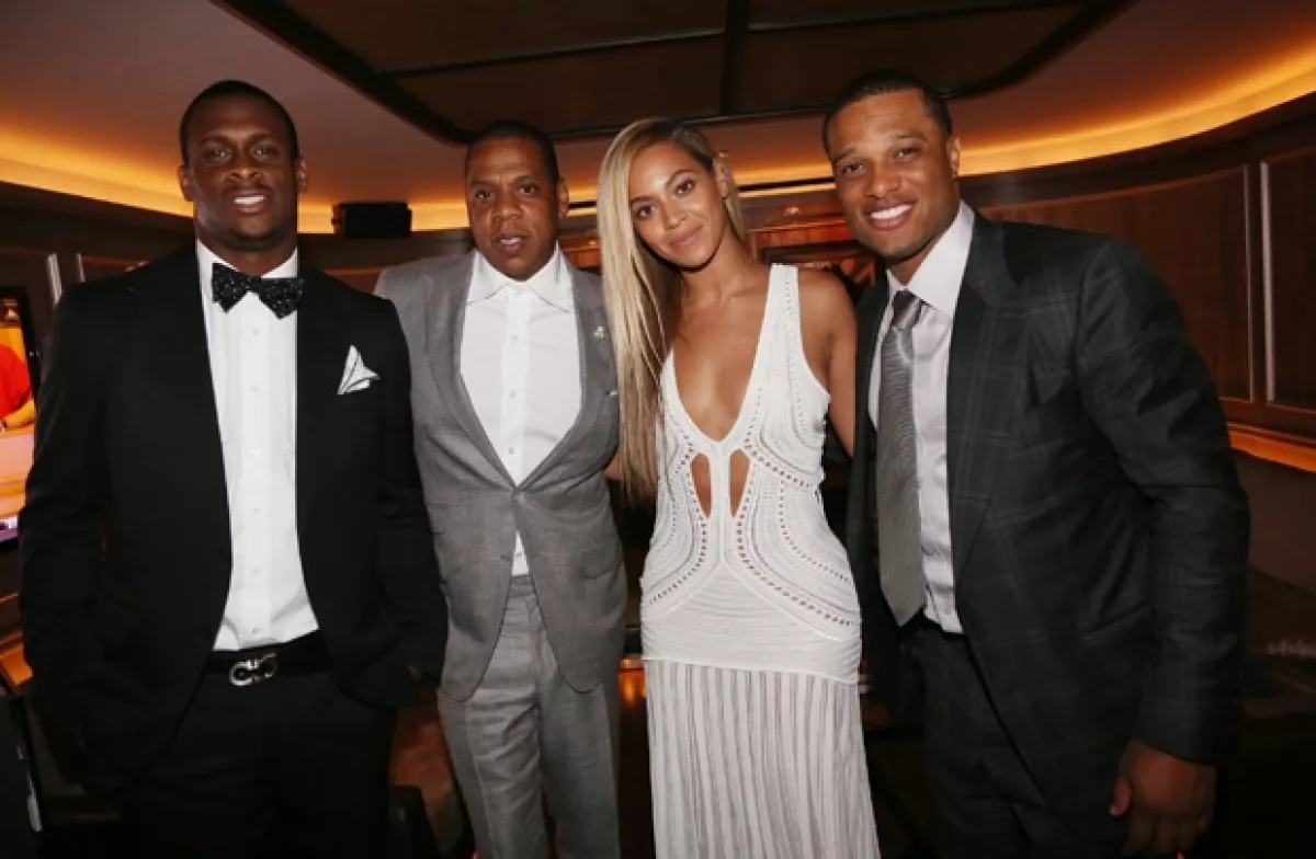 Geno Smith, Jay-Z, Beyonce y Robinson Cano.