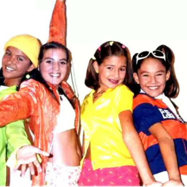 Paty, Angie, Litzy y Tabatha en su debut en 1996.